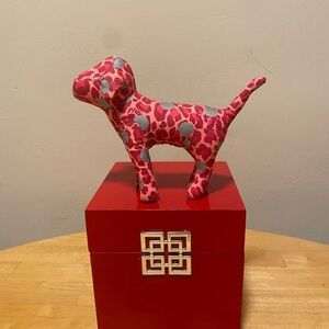 Victoria's Secret Pink Plush Dog Collectible Leopard Cheetah Polka Dot VS